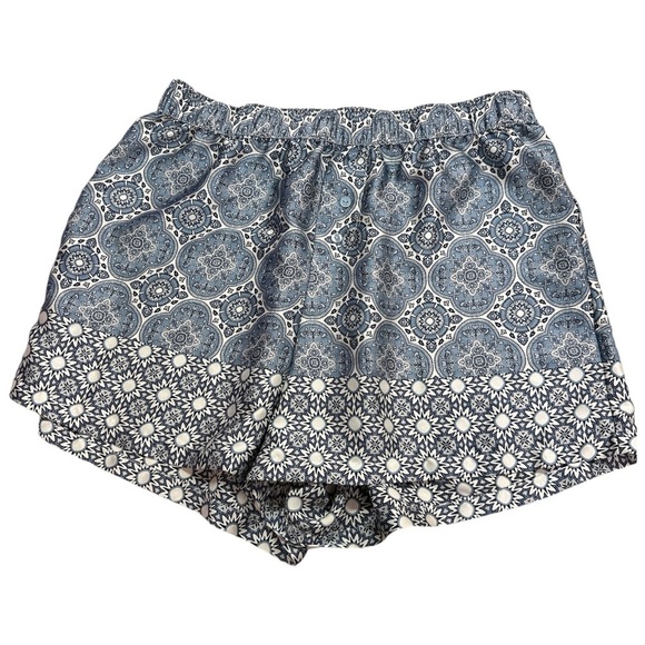 Como Sleep PJ Shorts Silky Polyester Geometric Design Medium - Picture 1 of 6